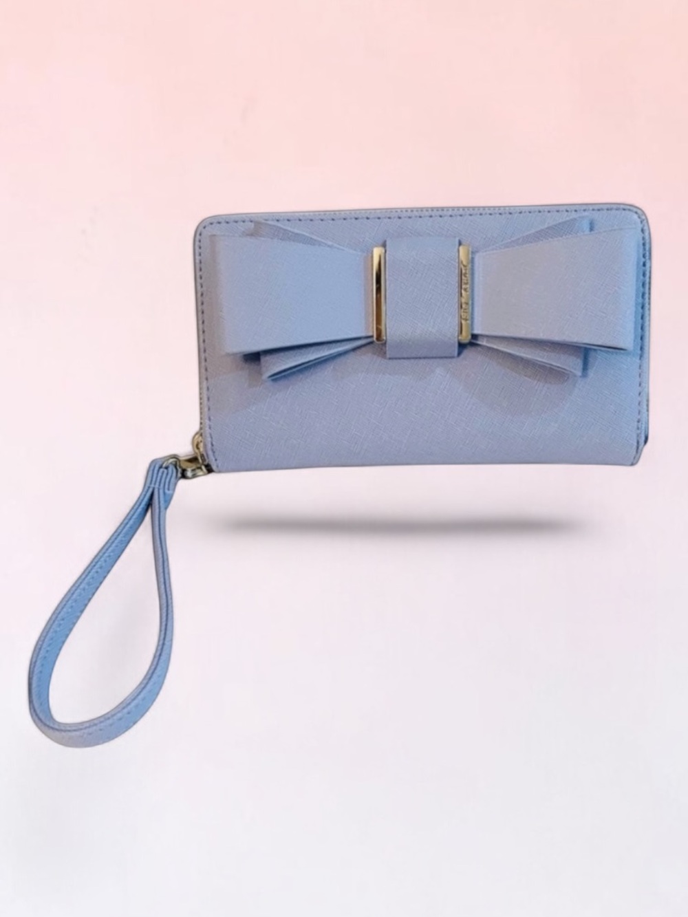 New! Betsey Johnson wallet Big bow accent Wristlet / Clutch
